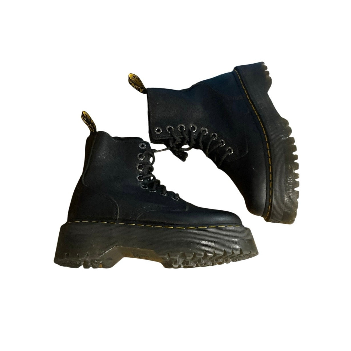 Dr. Martens Jadon III Pisa Leather Platform Boots SZ Women 7 Combat Punk Grunge