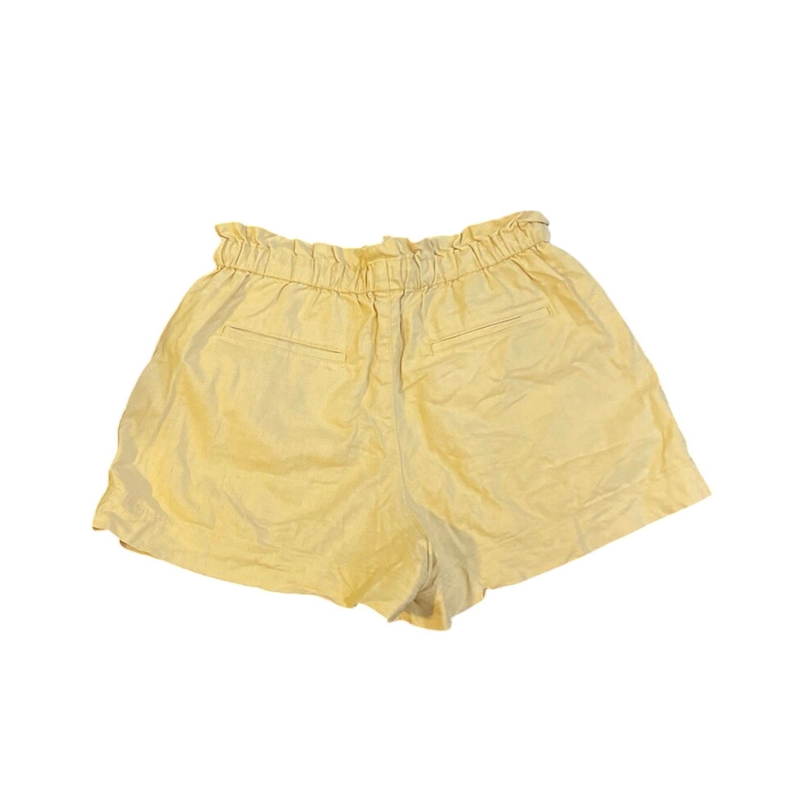 UNIQLO Linen Cotton Paperbag Elastic Pull on Shorts Size 26 Breezy Casual Resort