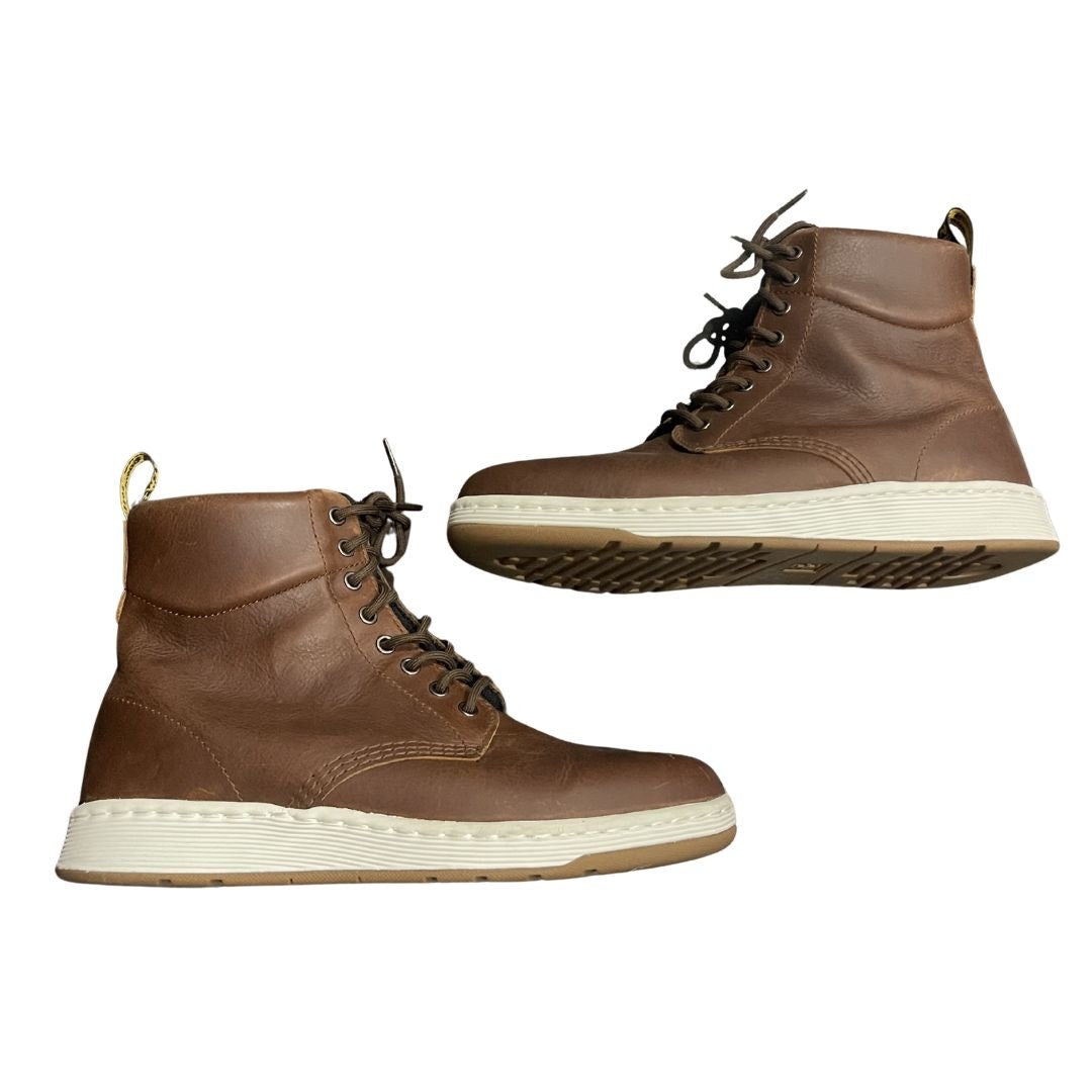 Dr. Martens AirWair Rigal Leather Lace Up Boots Rubber Sole SZ 11 Utility Casual