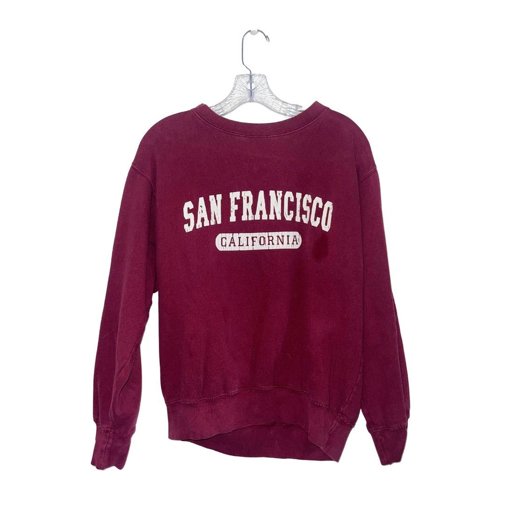 Bundle of 2 Crewneck Novelty Sweatshirts San Francisco Aspen Colorado SZ Medium