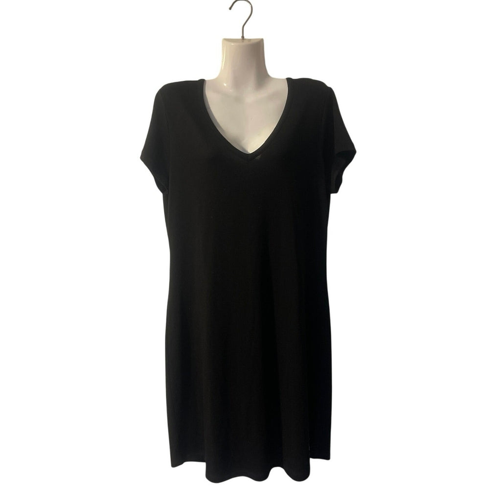 Calvin Klein Jeans Jersey Knit V-Neck Short Sleeve Dress Size Large Casualwear