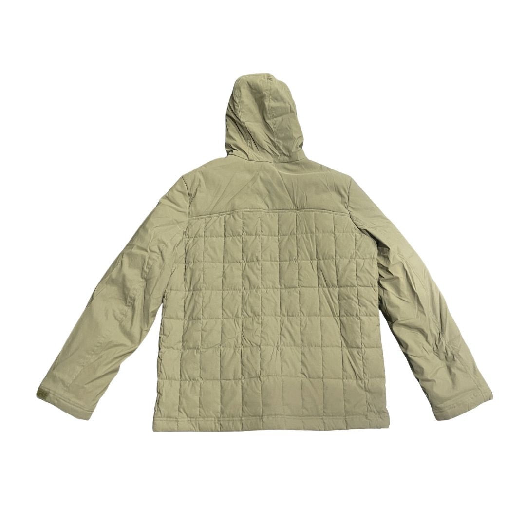 Orvis Quilted Hooded Jacket Olive Green Full Zip XL Water Resistant Outdoors NWT