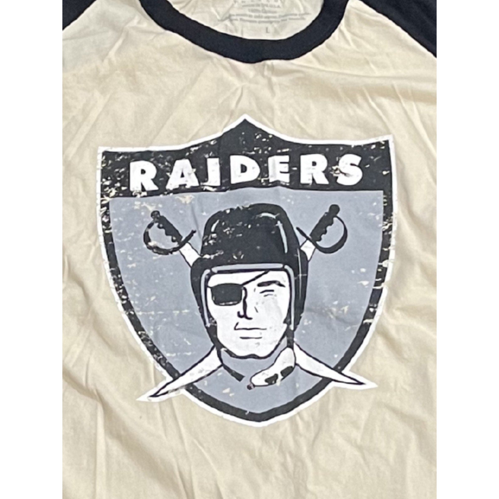 NFL Team Apparel Majestic Las Vegas Raiders Long Sleeve T-Shirt Size large NWT
