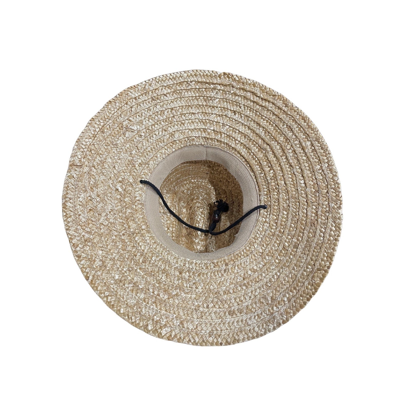 Straw Sun Hat Chin Cord Lifeguard Safari Woven Beach Garden Outdoor
