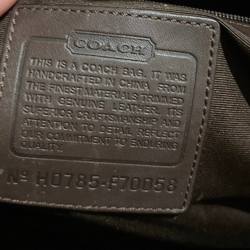 Coach Hudson Commuter Messenger Laptop Bag Top Handle Briefcase #70058 Vintage