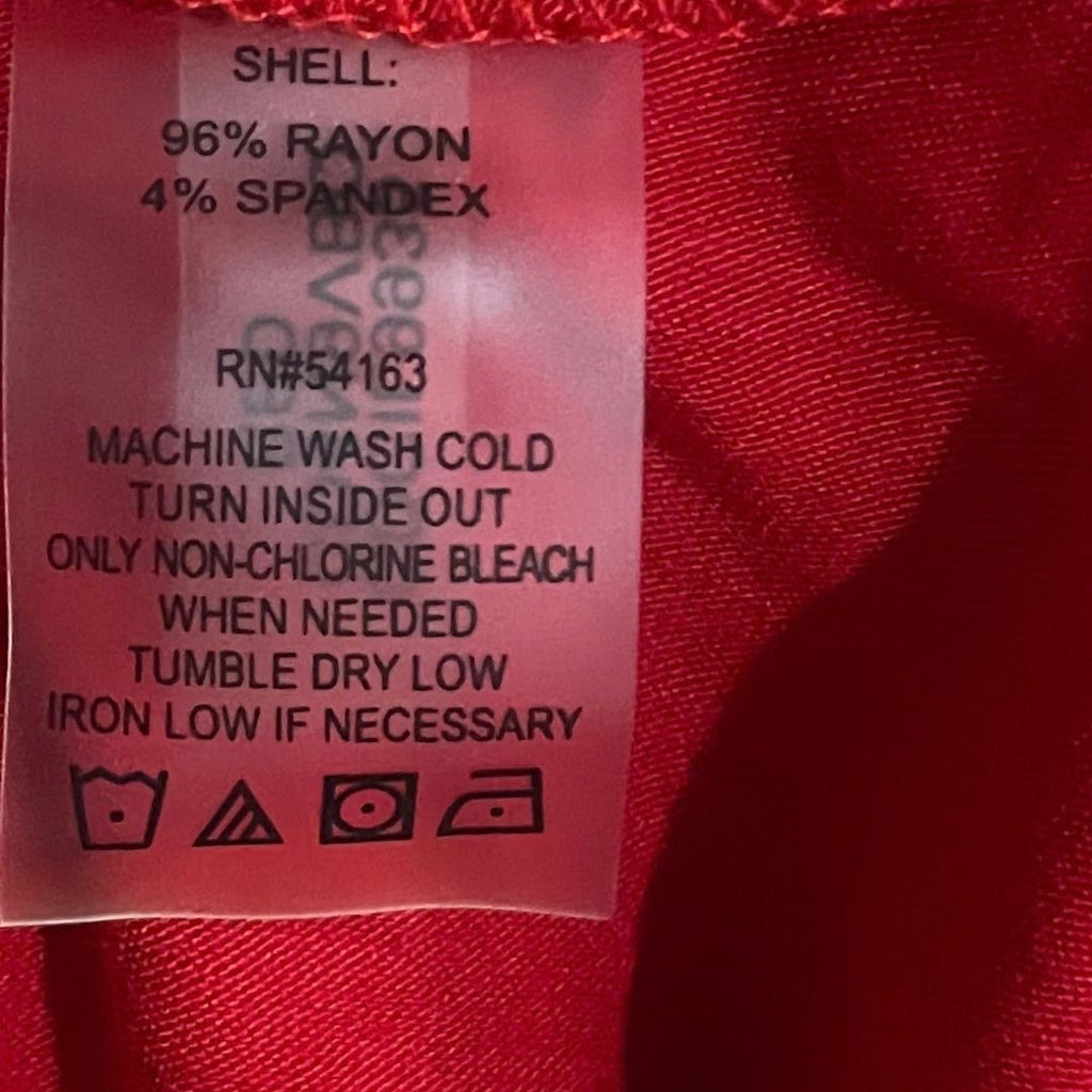 Calvin Klein Sleeveless Jersey Knit Maxi Red Dress SZ 10 Ruched Vacation Resort