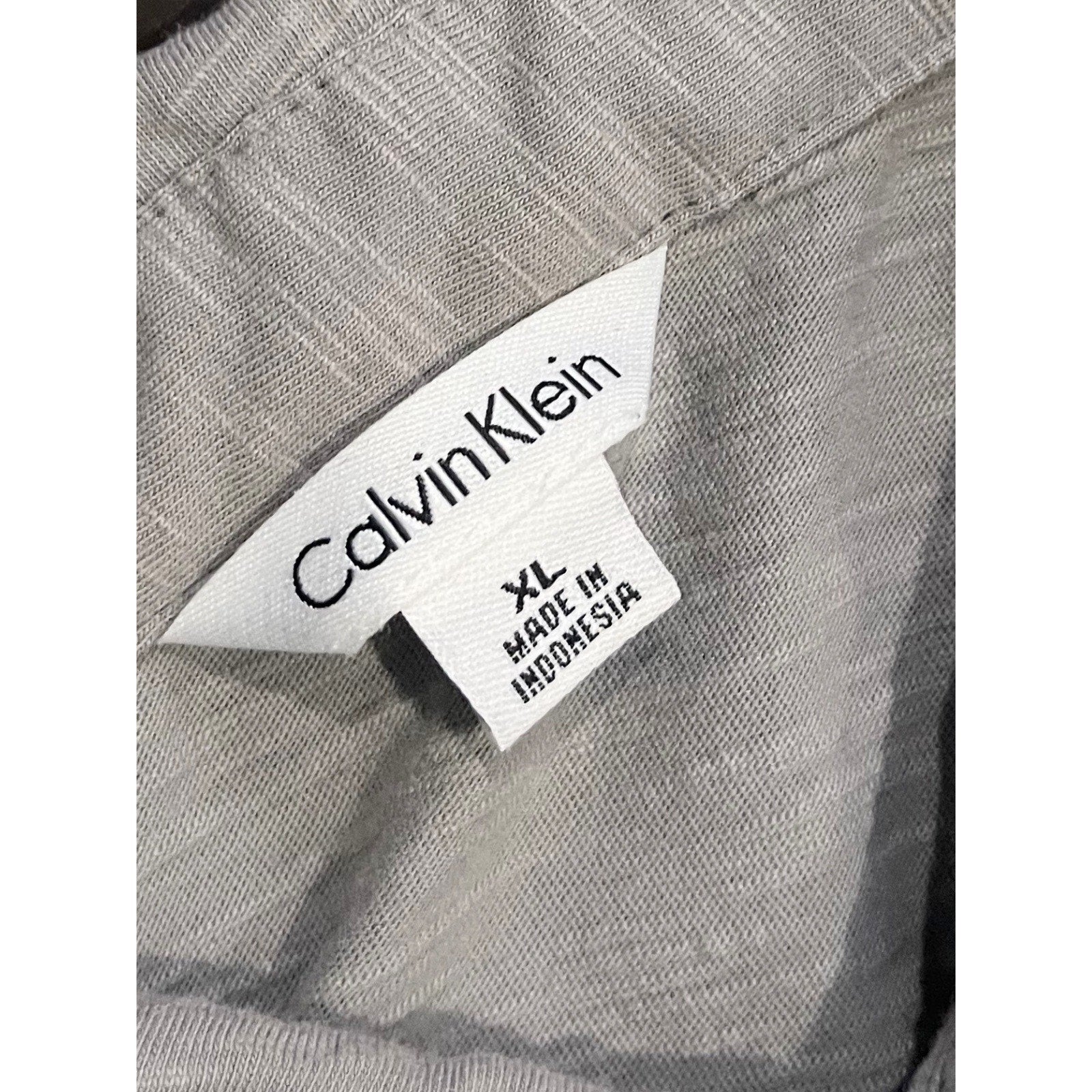 Calvin Klein Gray Polo Short Sleeve Shirt Size XL Cotton Casual Everyday wear