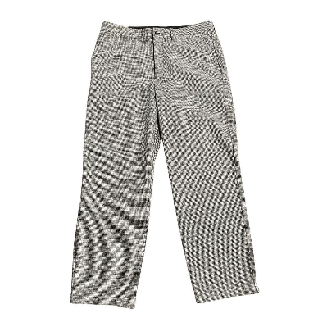 J. Crew Houndstooth Wool Blend Relax Fit Trousers Pants SZ 34X34 Career Office