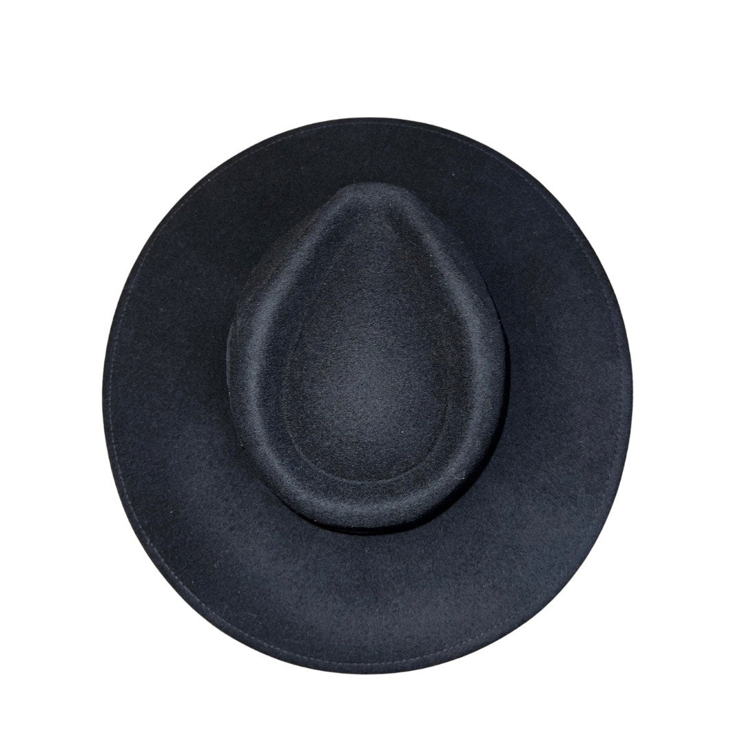 Brixton Joanna Fedora Felt Hat 100% Wool Felt Adjustable Unisez Size L NWT