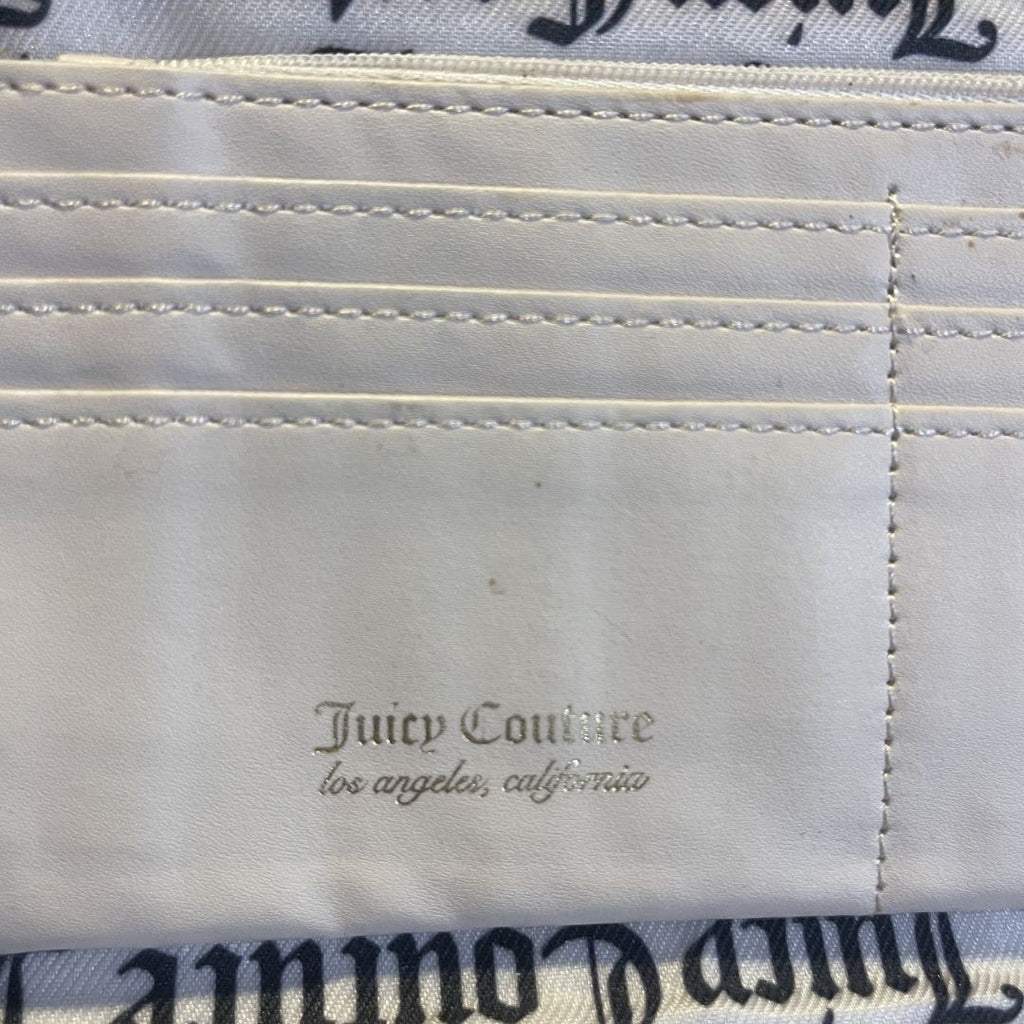 Juicy Couture Signature Monogram Zip Closure Wallet Card Holder Accessories Y2K