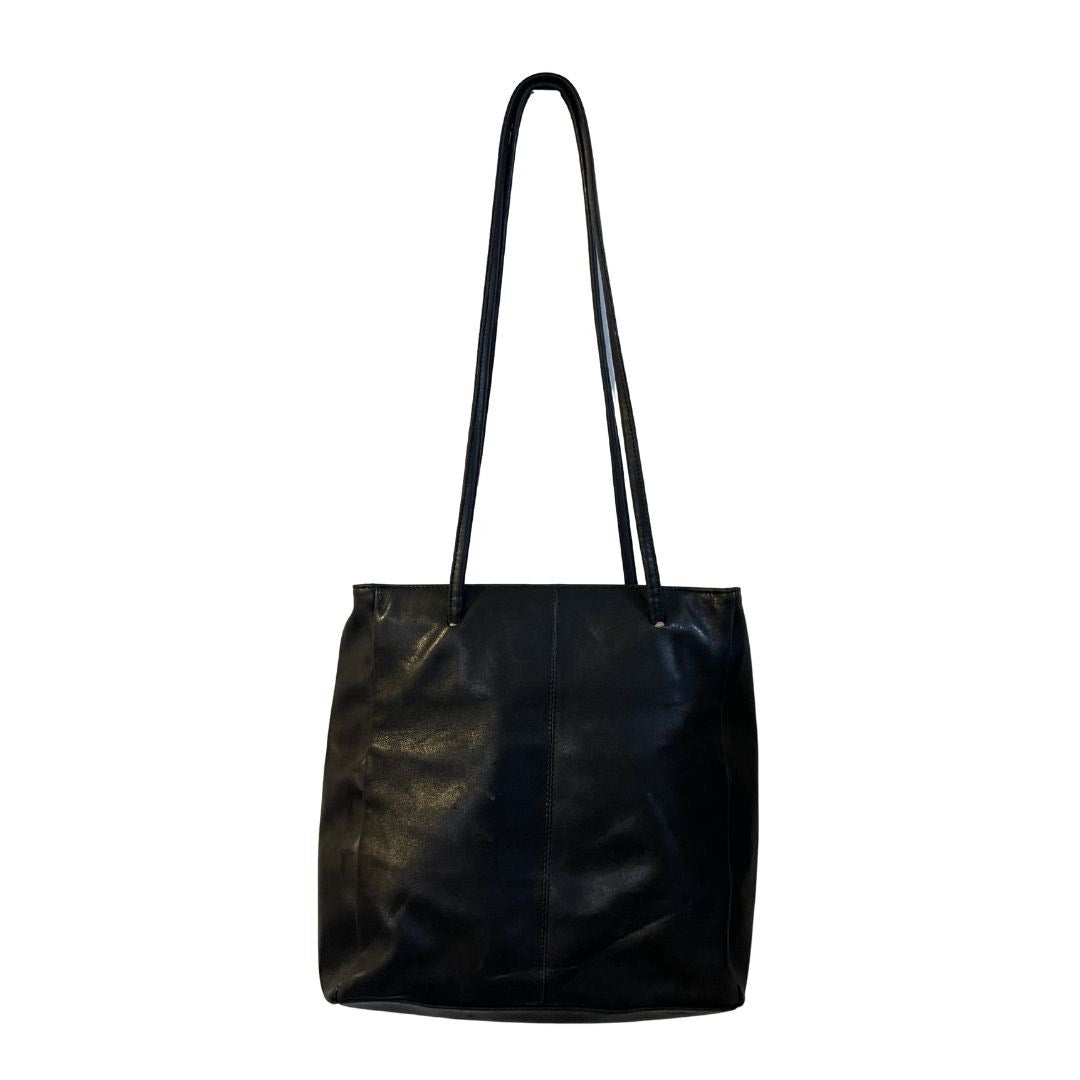 Nine West Genuine Leather Vintage Shoulder Handbag 90s Minimalist Retro