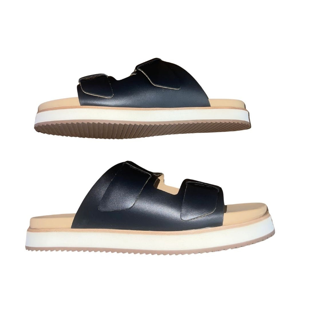 Nisolo Ella Go To Platform Slide Leather Sandal Size 9 NWB Casual Comfort Summer