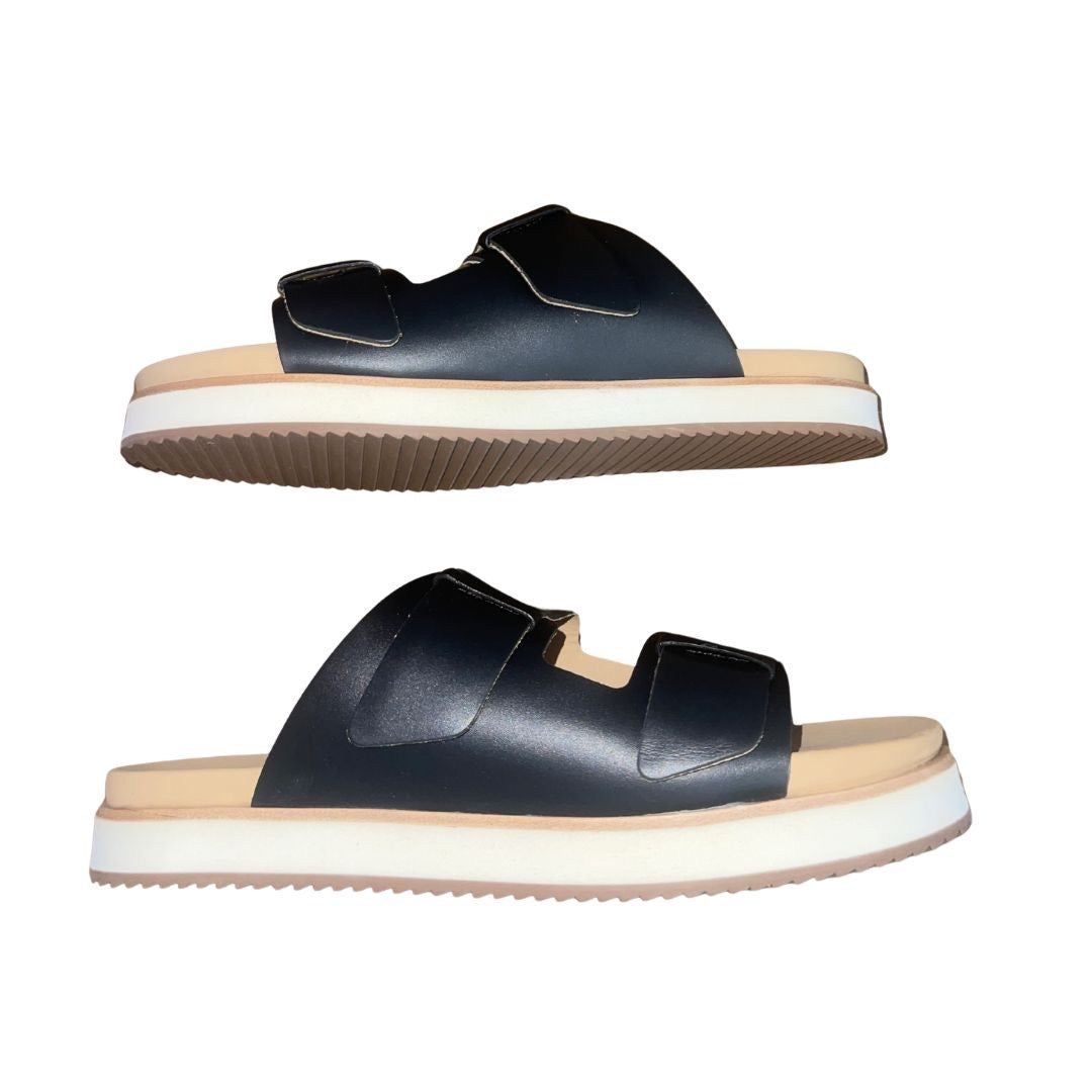 Nisolo Ella Go To Platform Slide Leather Sandal Size 9 NWB Casual Comfort Summer