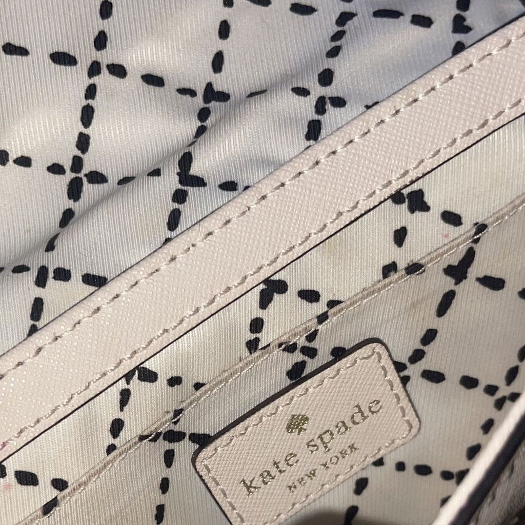 Kate Spade Newbury Lane Sally Leather Crossbody Purse Turn Lock Closure Handbag