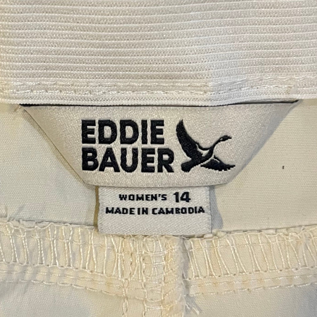 Eddie Bauer Women Nylon Shorts Size 14 Outdoors Gorpcore Active Casual