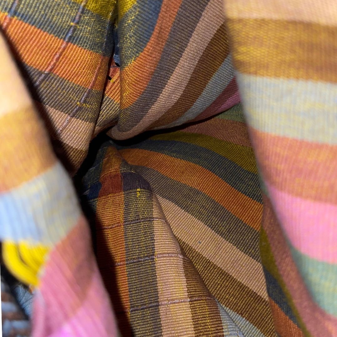 Knitted Mexican Oaxacan Handbag Tote Carry all Woven Bag Artisan Market