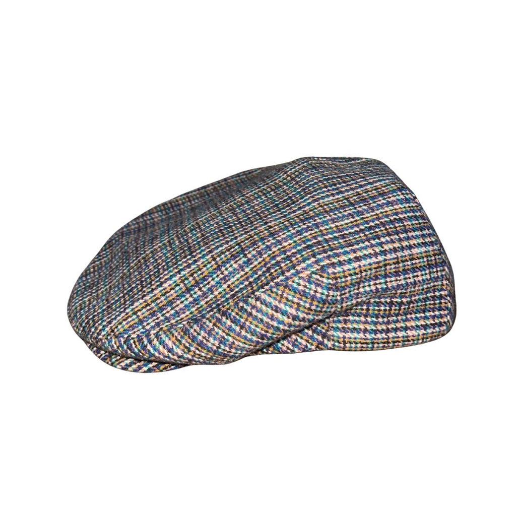 Brixton Hooligan Snap Cap Blue Plaid Size Medium 7 1/2  NWT Newspaper Boy