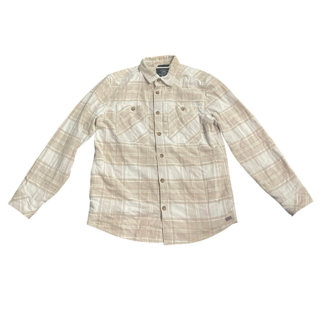 Buffalo David Bitton Corduroy Long Sleeve Plaid Blanket Flannel Shirt M Outdoor