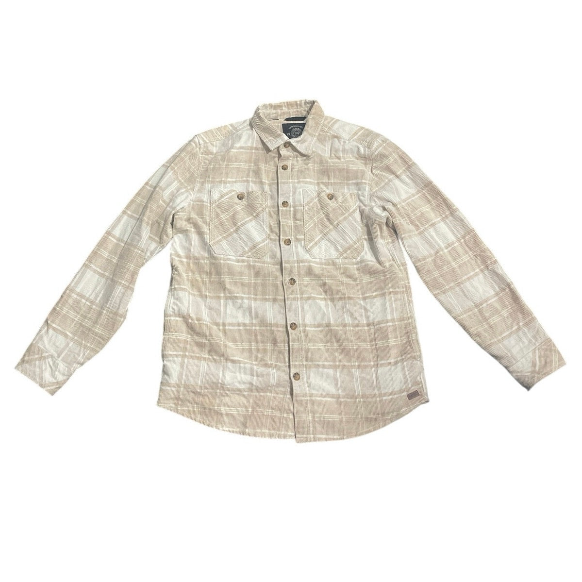 Buffalo David Bitton Corduroy Long Sleeve Plaid Blanket Flannel Shirt M Outdoor