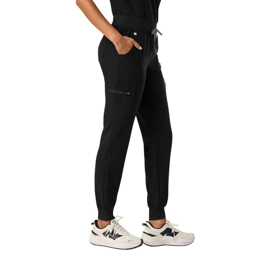 FIGS Zamora Joggers Scrub Pants Pockets Size Large Petite Elastic Waistband NWT