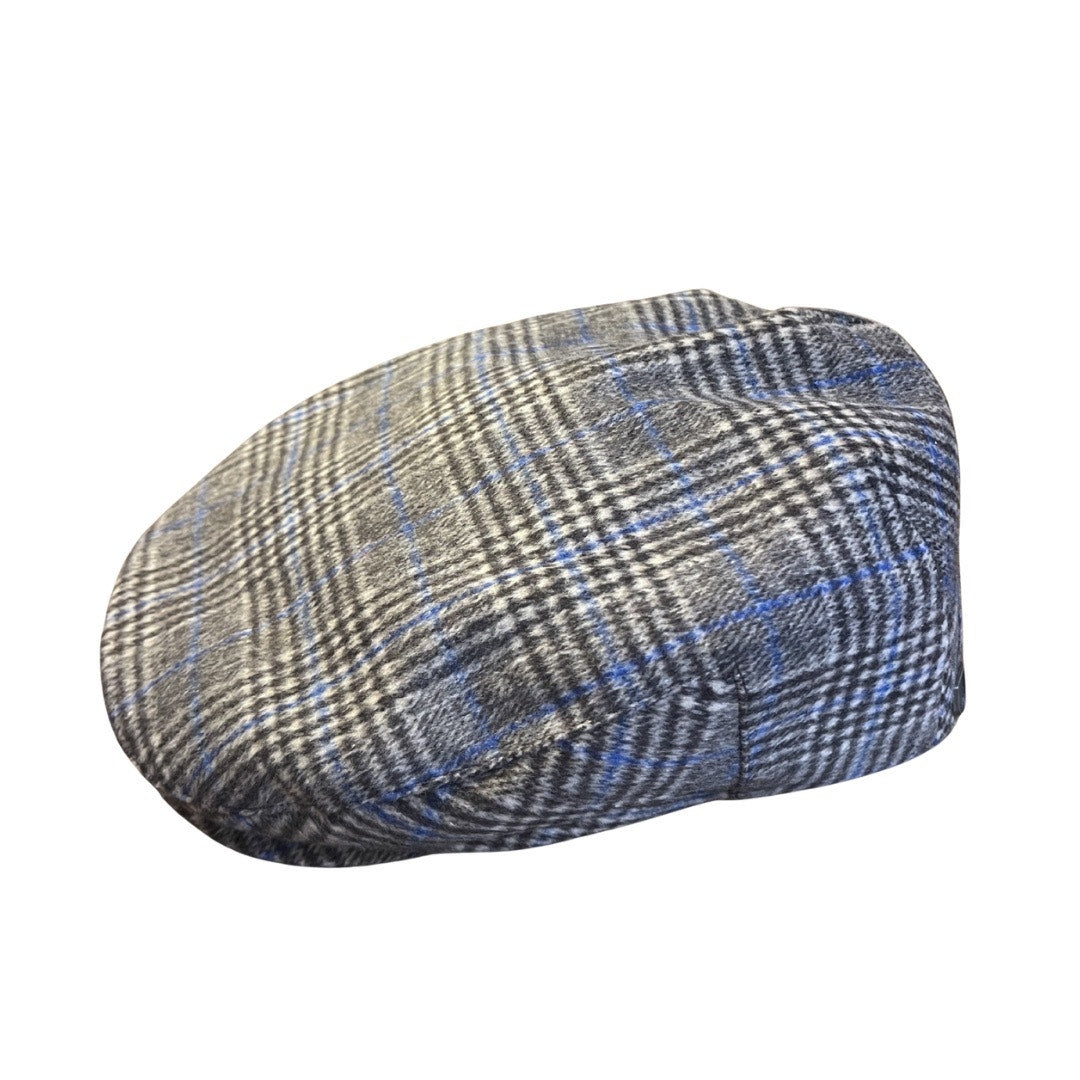 Brixton Hooligan Multi Plaid Houndstooth Snap Cap Newspaper Boy NWT 1920s