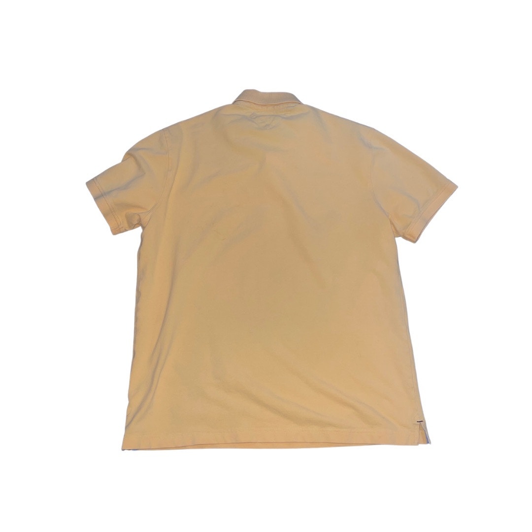 Tommy HIlfiger Logo Slim Fit Polo Size XL Yellow Business Casual Preppy Cotton