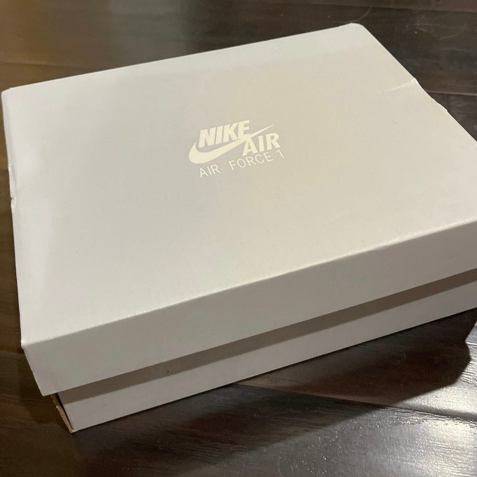 Nike Air Force 1 Low Top Sneakers Shoes Triple White You SZ 5 NWB Streetwear
