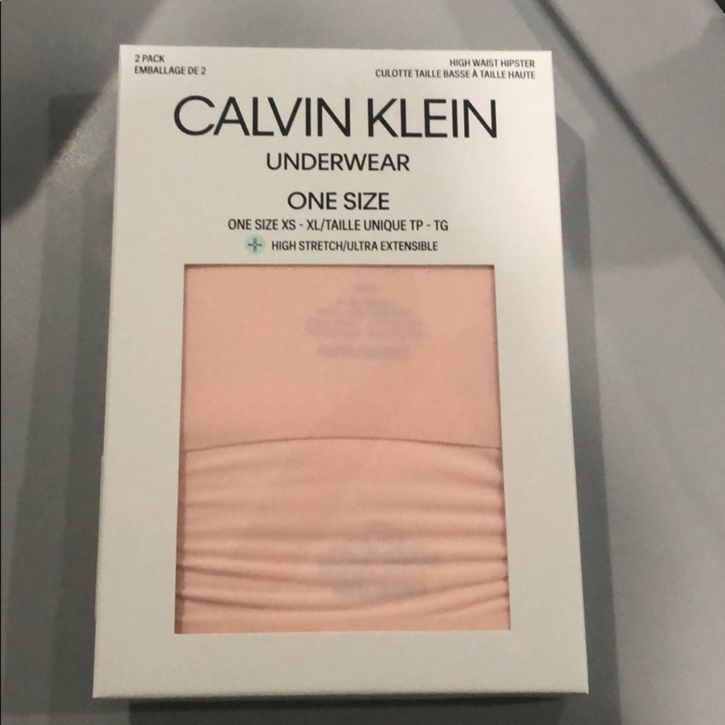 Calvin Klein underwear High Waist Hipsters One Size 2 pack rose pink  NWT