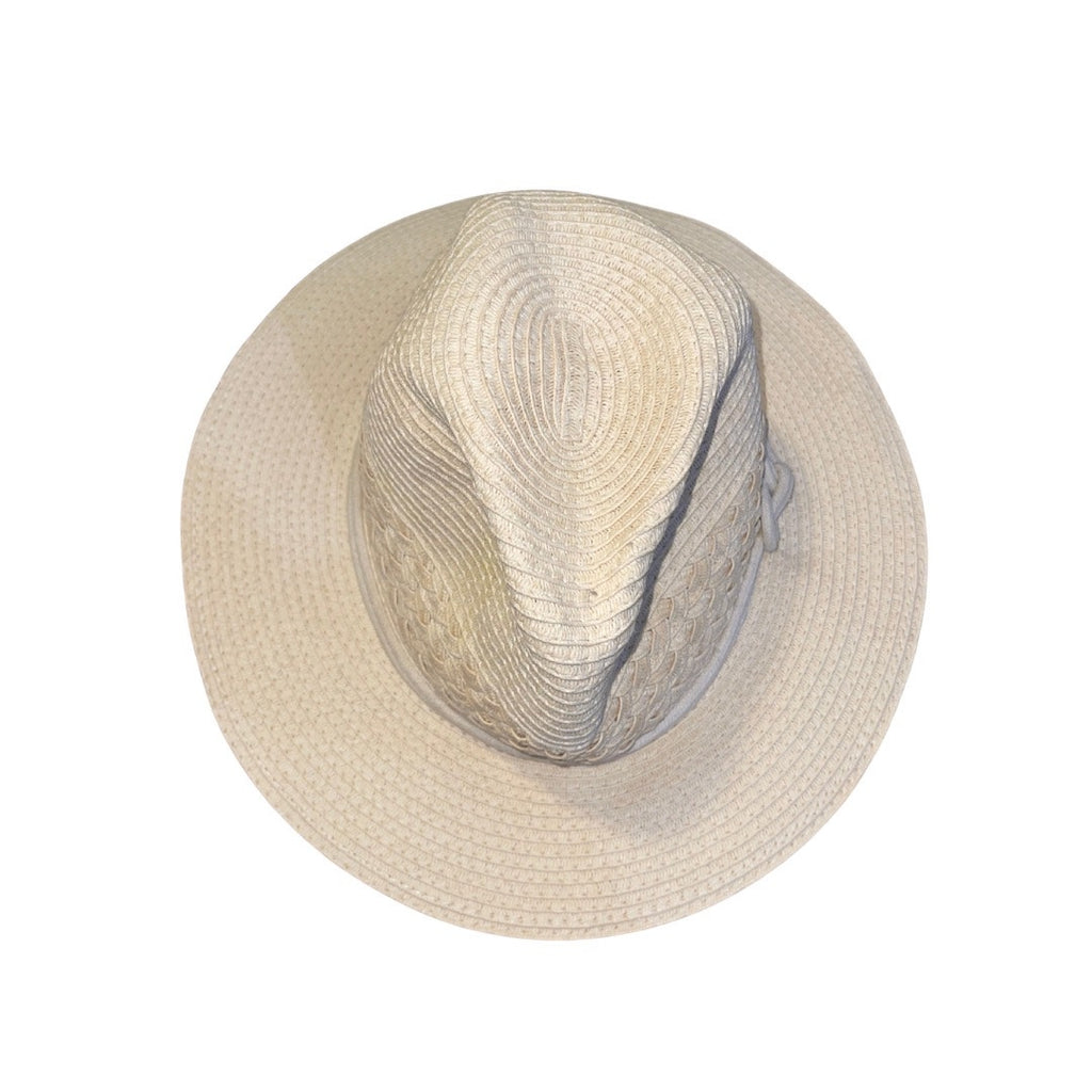 Bass Straw Style Hat 100% Paper Rope Band One Size Beach Vacation Sun Hat