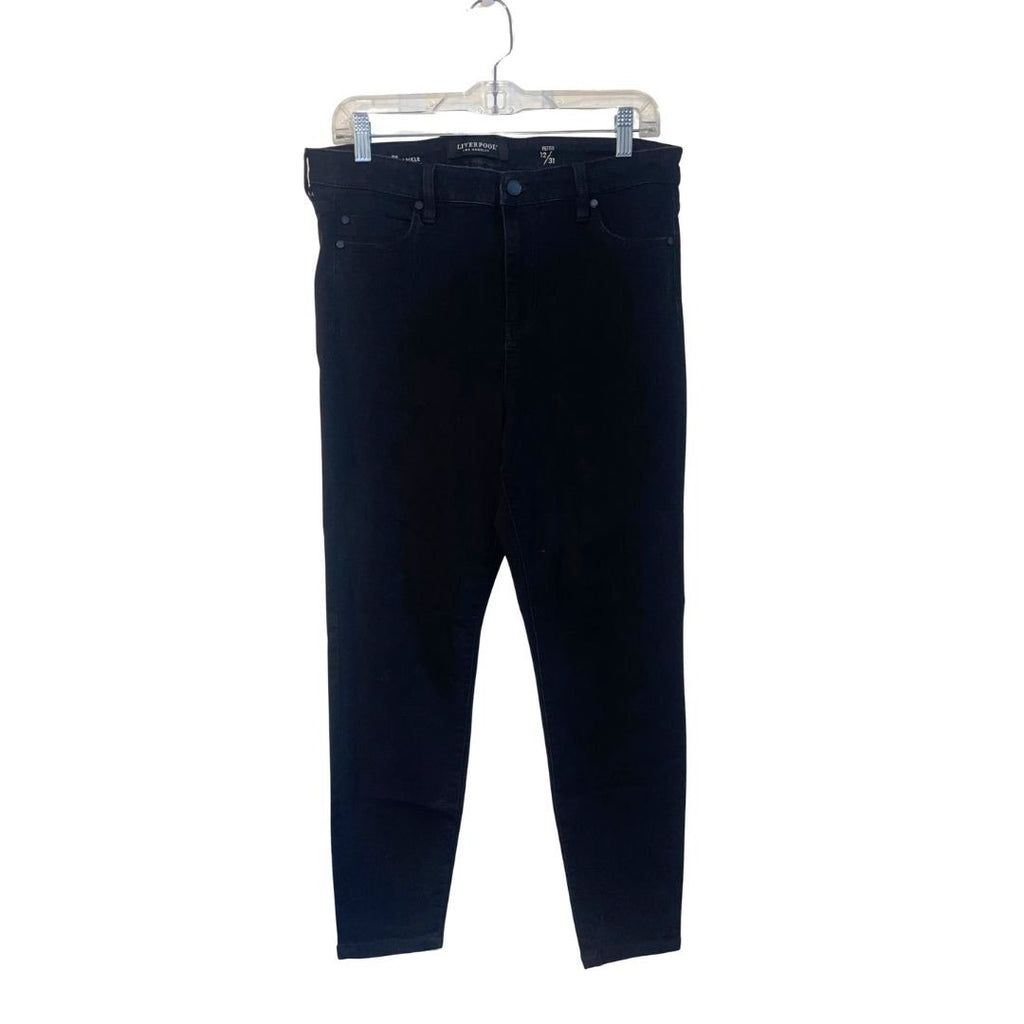 Liverpool High Rise Ankle Skinny Jeans Denim Size 12P Stretch Goth Streetwear