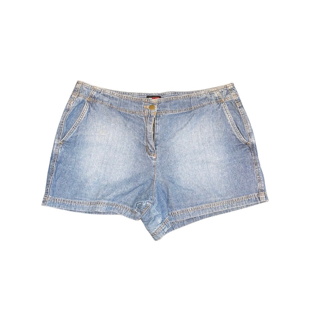 NY Jeans New York & Company Jean Shorts Blue Wash Denim Pocket Size 18