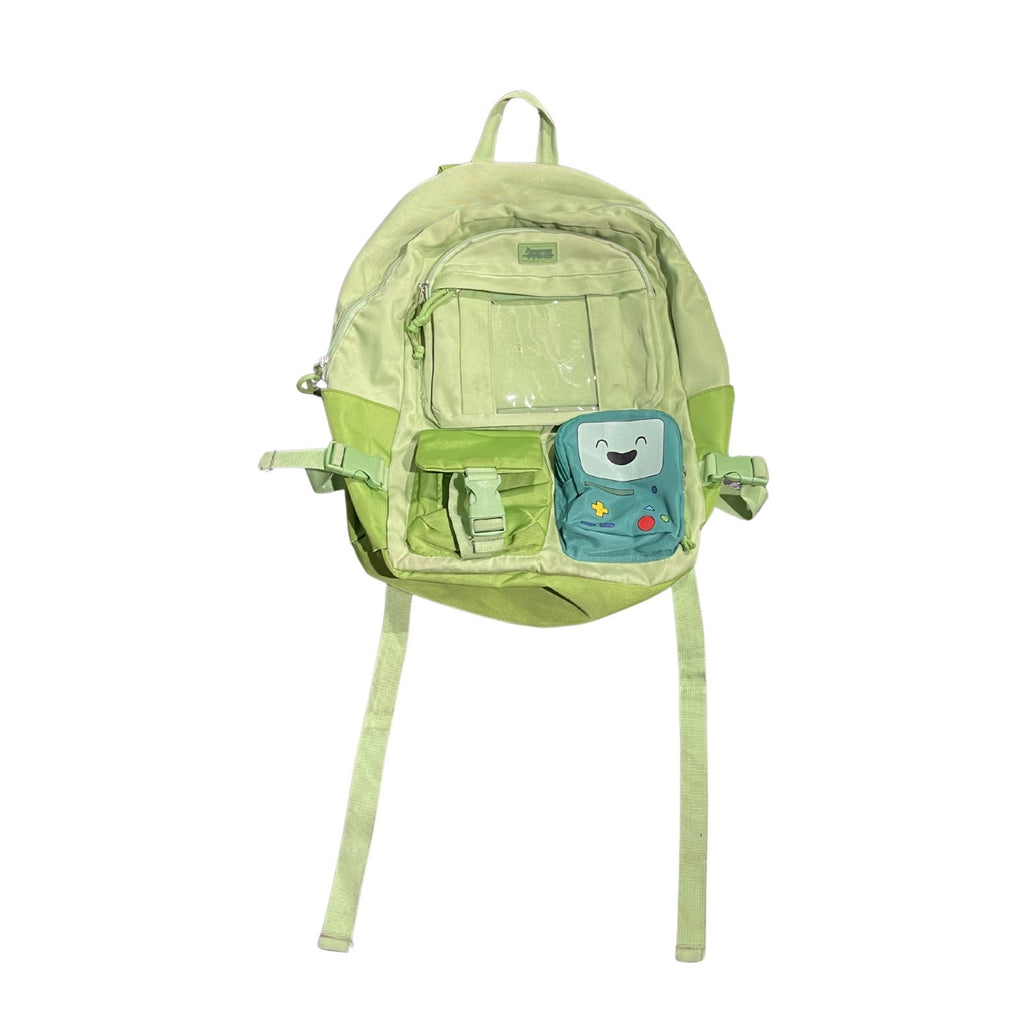 Adventure Time BMO Jake Multi Pocket Backpack Cartoon Network School Travel bag