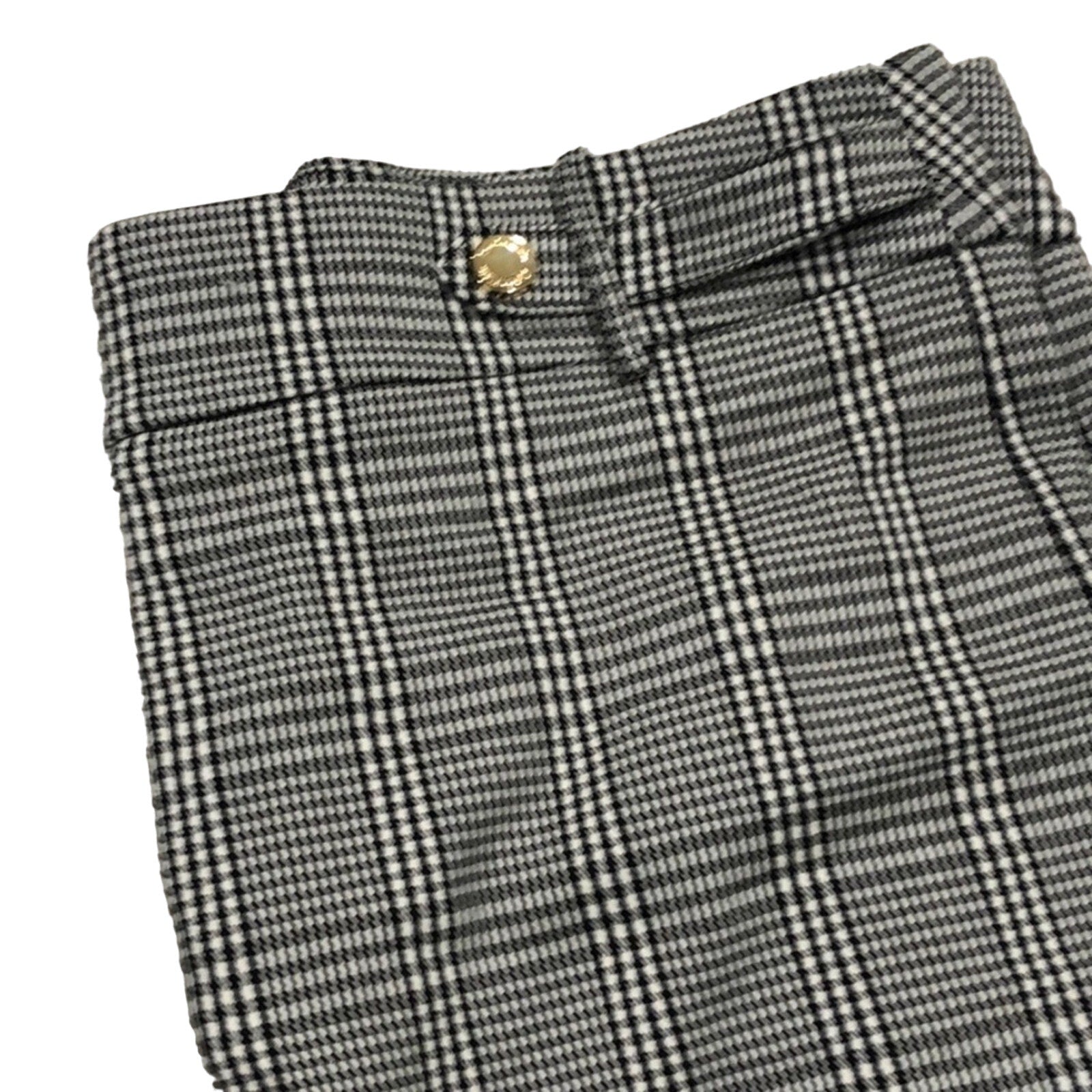 Calvin Klein Dress Career wear Plaid Black and white Pants Size 8 NWT