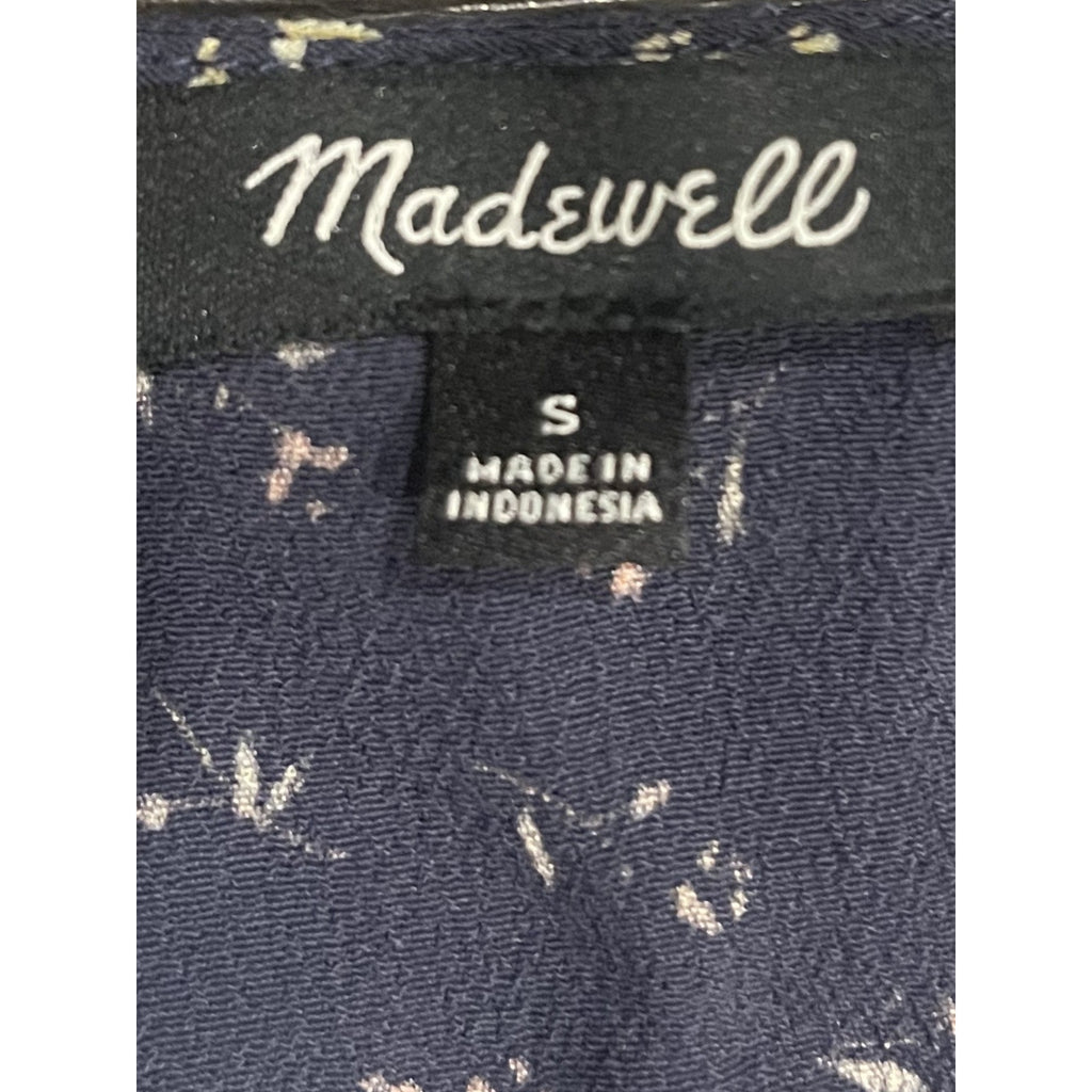 Madewell Easy Midi Floral Dress Spring Fling Size Small Drapey Boho Chic Casual