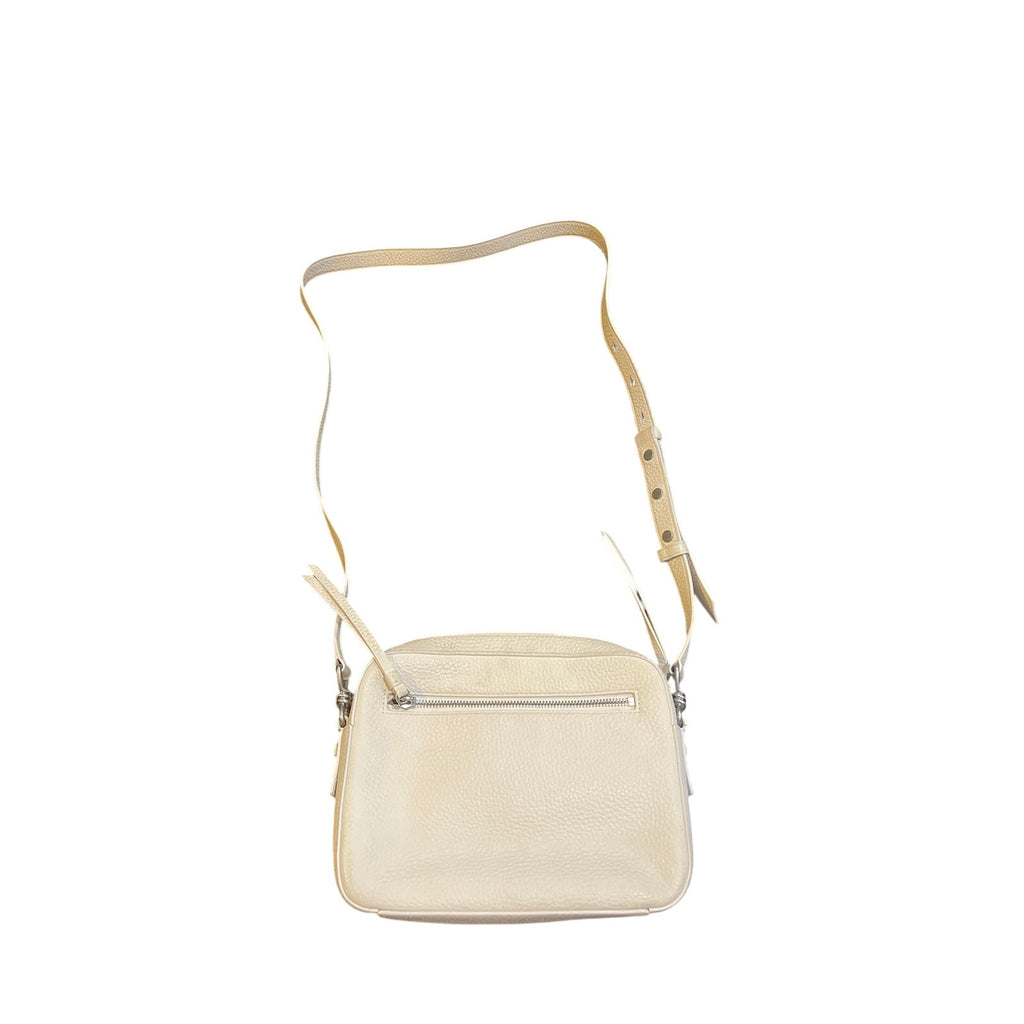 AllSaints Captain Pebble Leather Crossbody Camera Style Bag Sleek Quiet Luxury