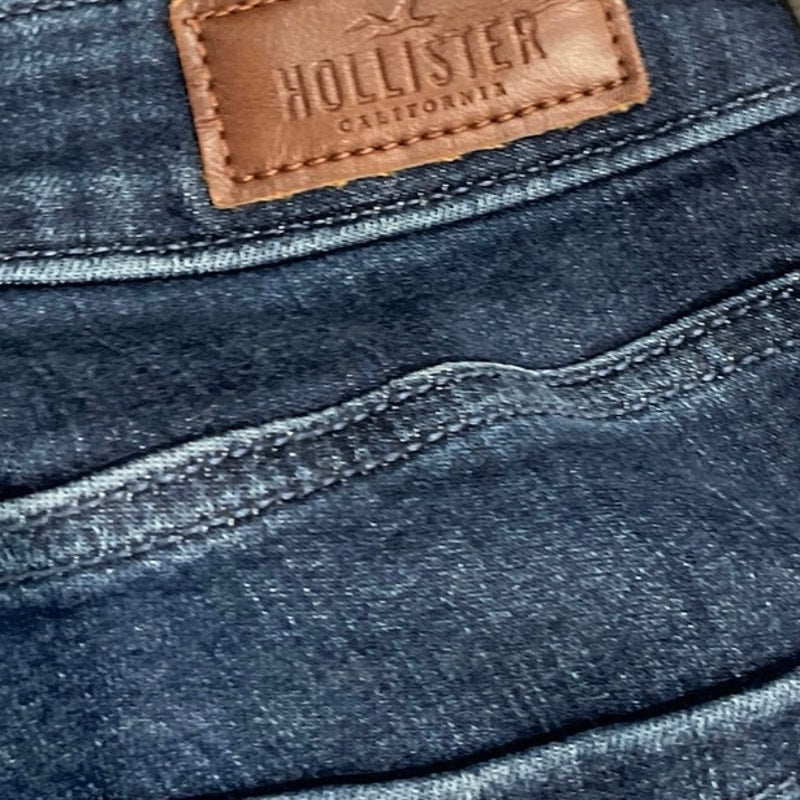 Hollister Curvy High Rise Super Skinny Denim Jean Stretch Pants SZ 30 Streetwear