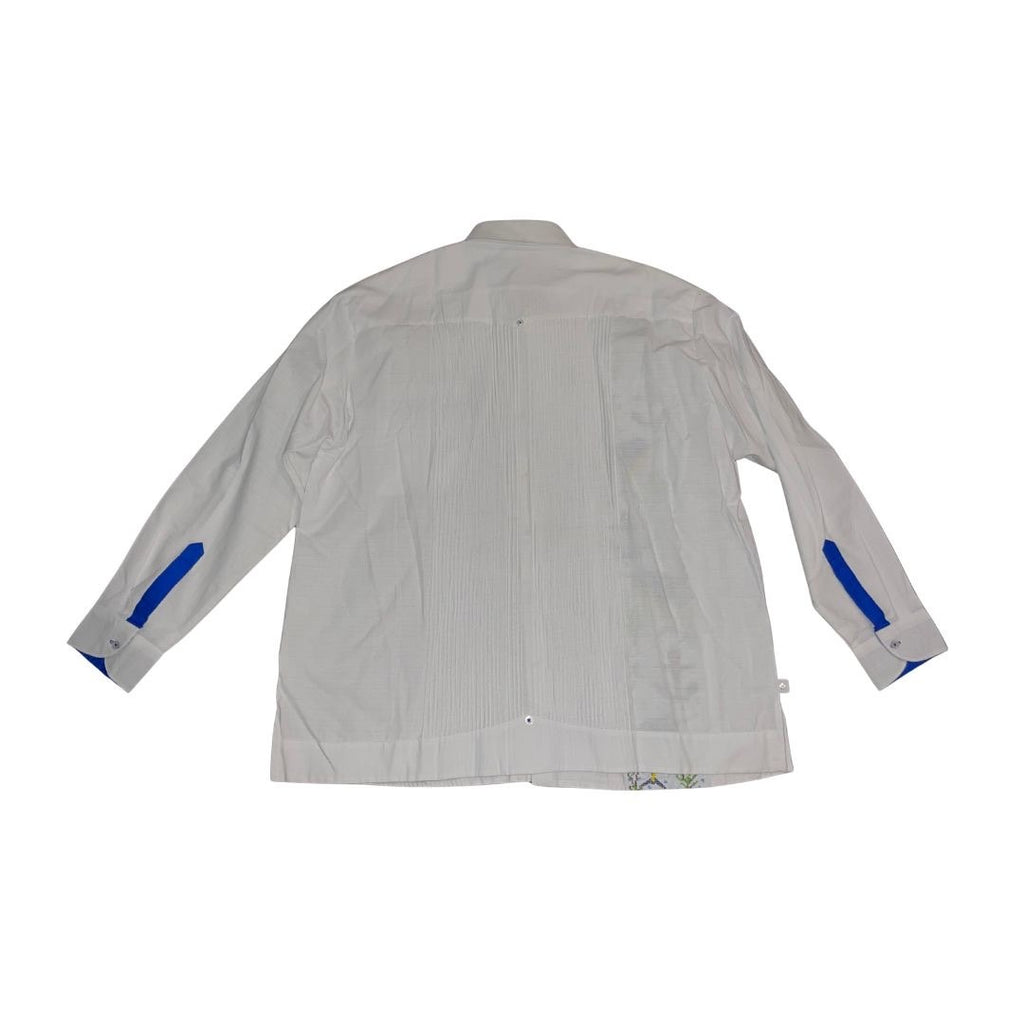 Kanan Long Sleeve Button Shirt SZ 48 Embroidered Nautical Fishing Vacation