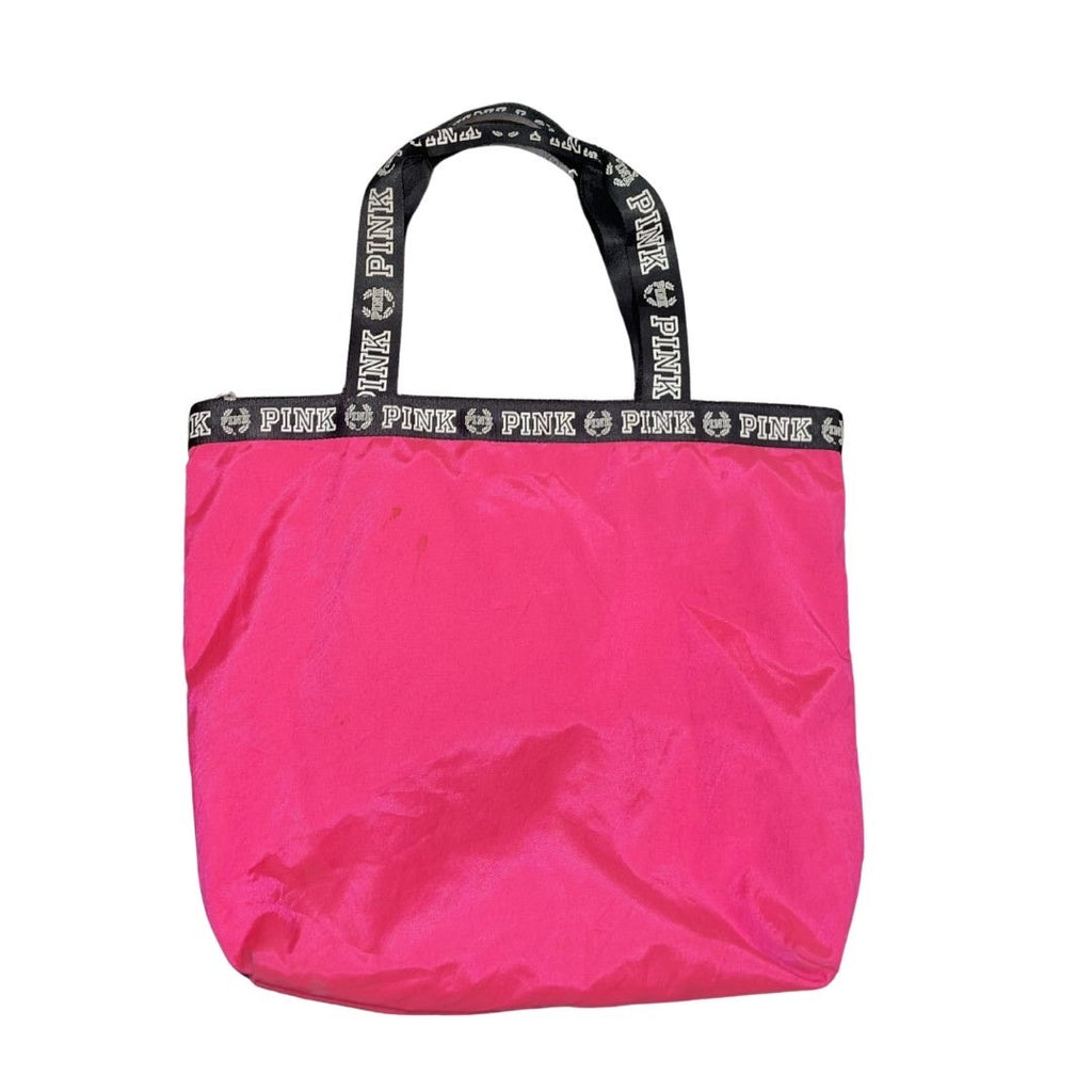 Victoria's Secret PINK Nylon Canvas Tote Bag Y2K Travel Carry On Weekender