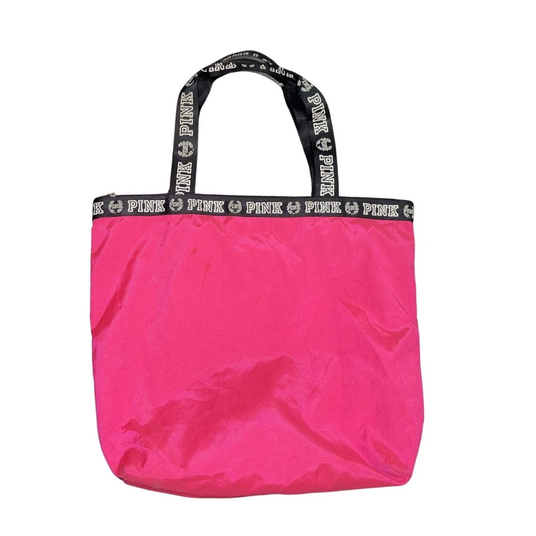 Victoria's Secret PINK Nylon Canvas Tote Bag Y2K Travel Carry On Weekender