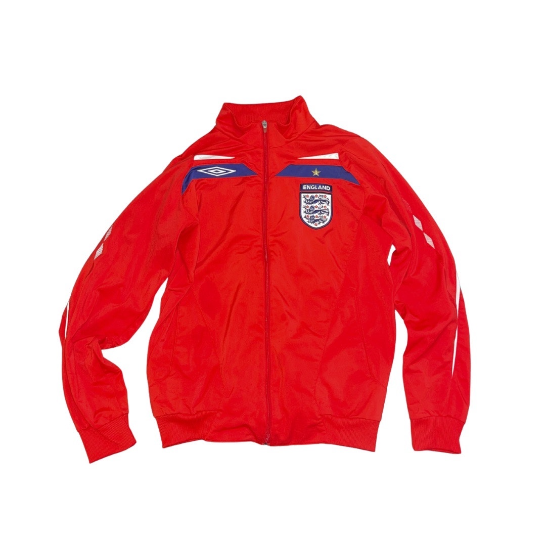 Umbro England National Soccer Team Full Zip Training Jacket Medium Athletic