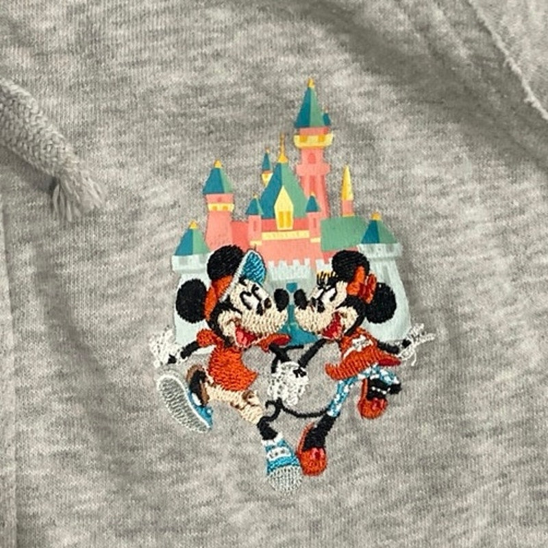 Disneyland Resort Play in the Park Full Zip Hoodie Sweater Mickey Mousse SZ S