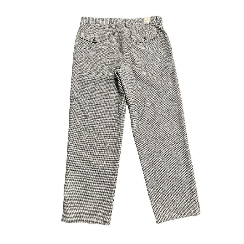J. Crew Houndstooth Wool Blend Relax Fit Trousers Pants SZ 34X34 Career Office