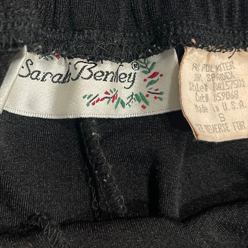 Sarah Benley Vintage Spandex Pull On Elastic Waist Pants SZ S 90s Y2K Casual