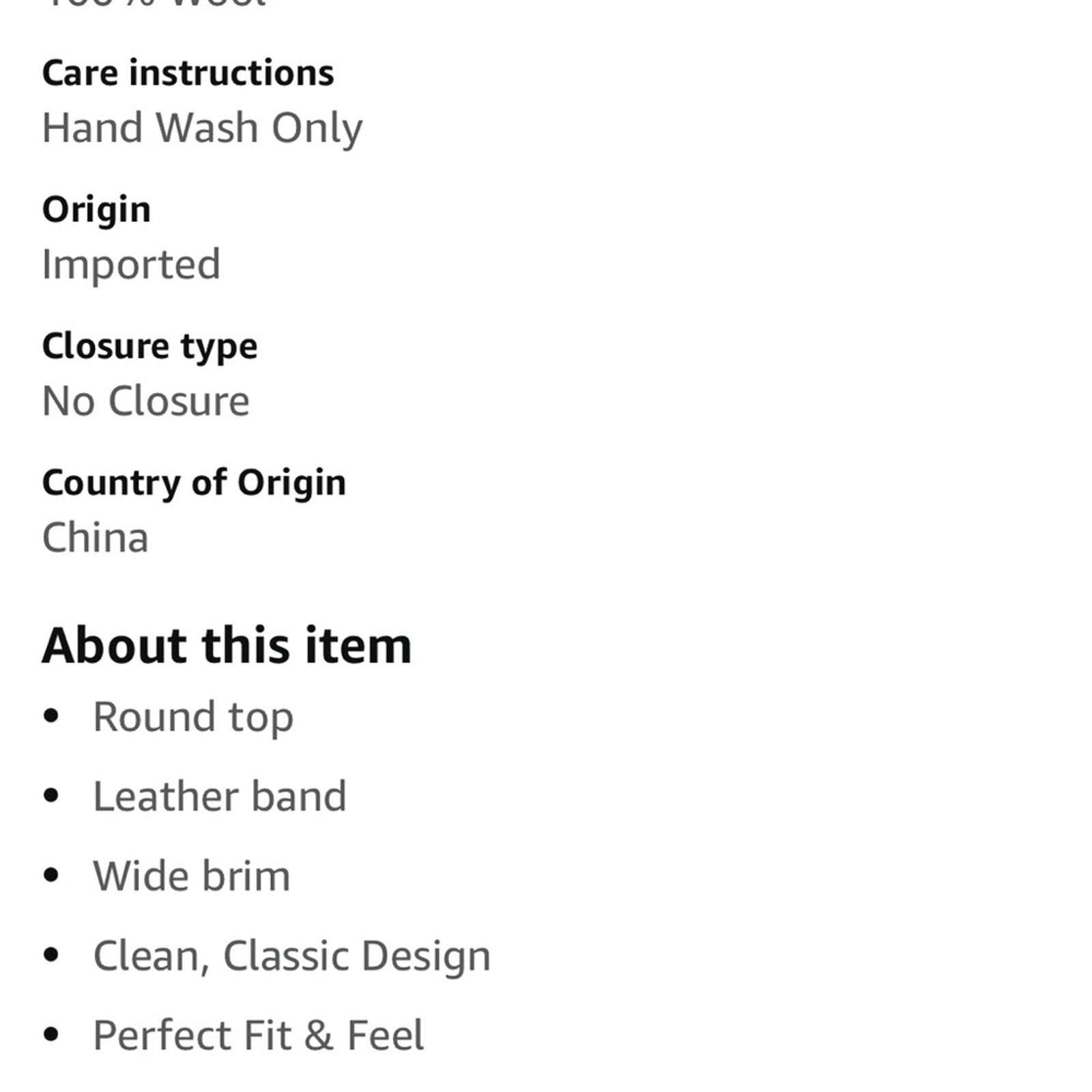 Brixton Tiller Hat wide brim felted Wool Unisex Fedora Adjustable size Large