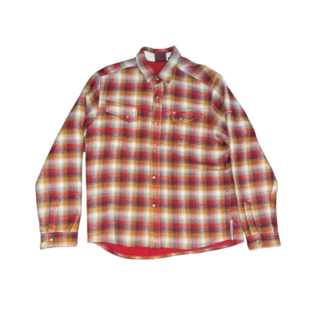 Vintage Quiksilver QuickJean Mens Flannel Jacket Plaid Shacket Size Large 90s