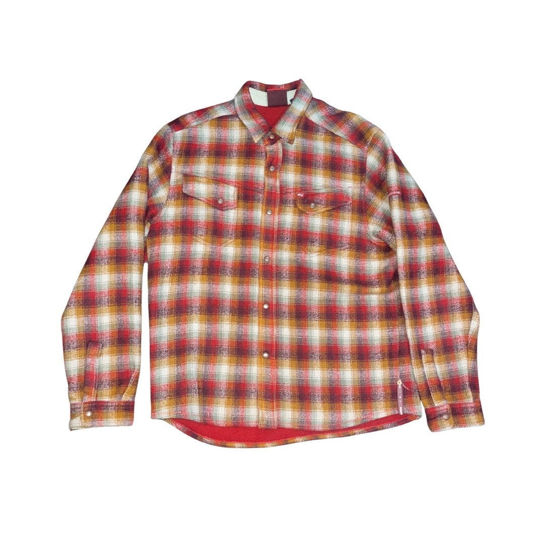 Vintage Quiksilver QuickJean Mens Flannel Jacket Plaid Shacket Size Large 90s