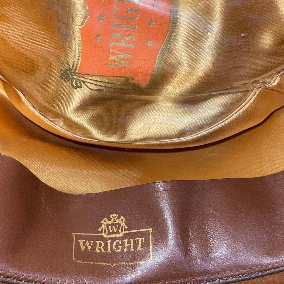 Wright Vintage Cowboy Hat Brown Felt  Size 7 Western 80s Rodeo