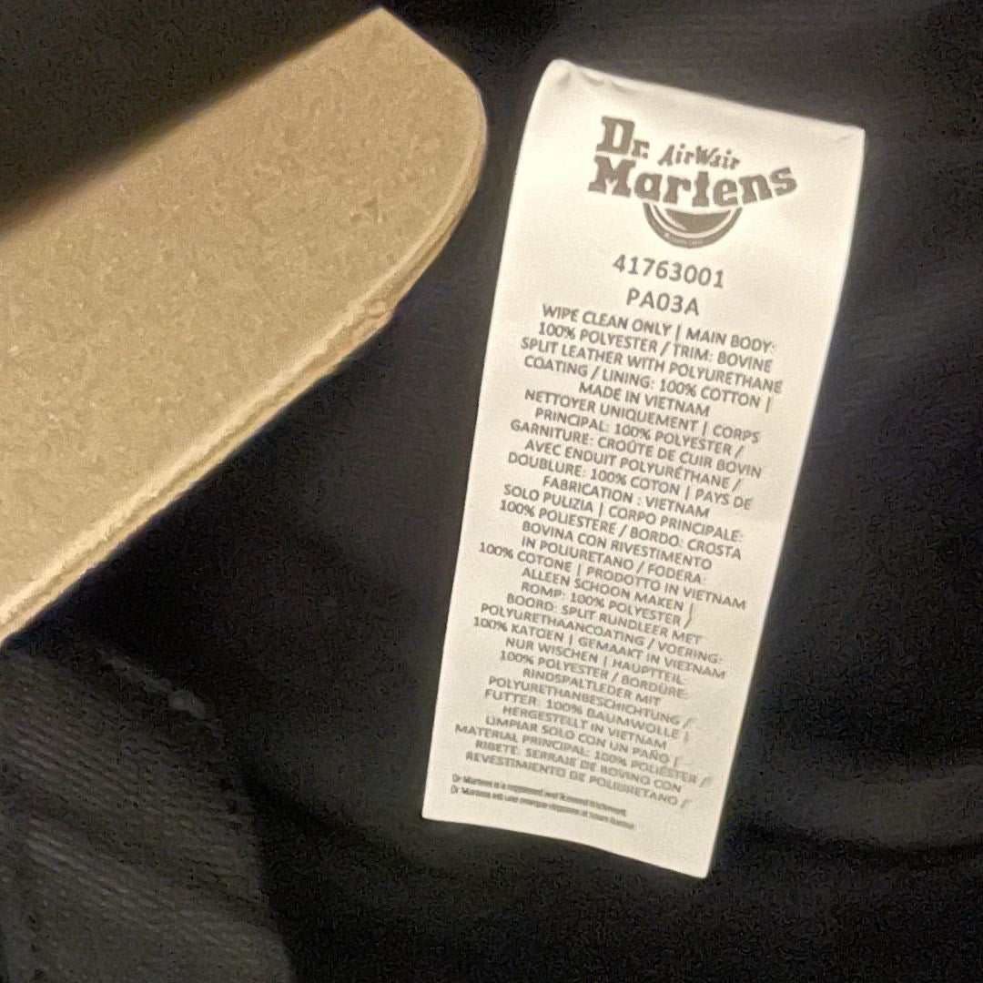 Dr. Martens Roll Top Tech Nylon Backpack NWT Tote Tactical Hiking Outdoors Punk