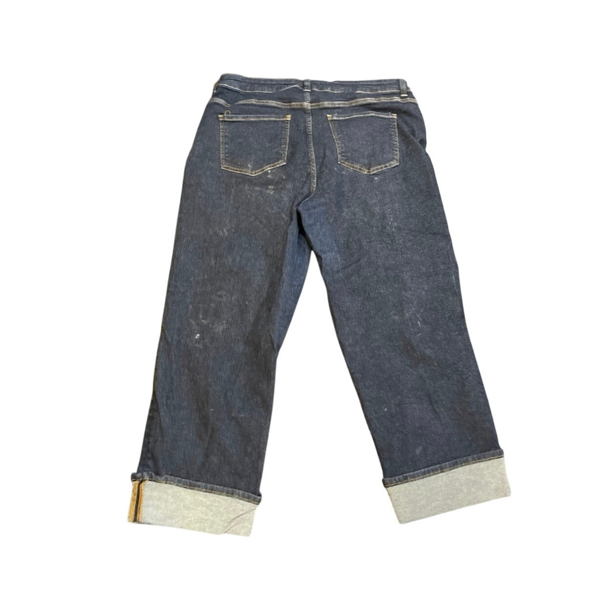 Universal Standard Stevie High Rise Cuffed Straight Leg Jeans SZ 16 Streetwear