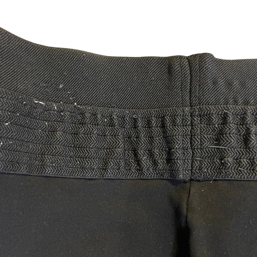 Zara Pants Tights Size Large Capri Elastic Waist Casual Office Pintuck Thick Ponte